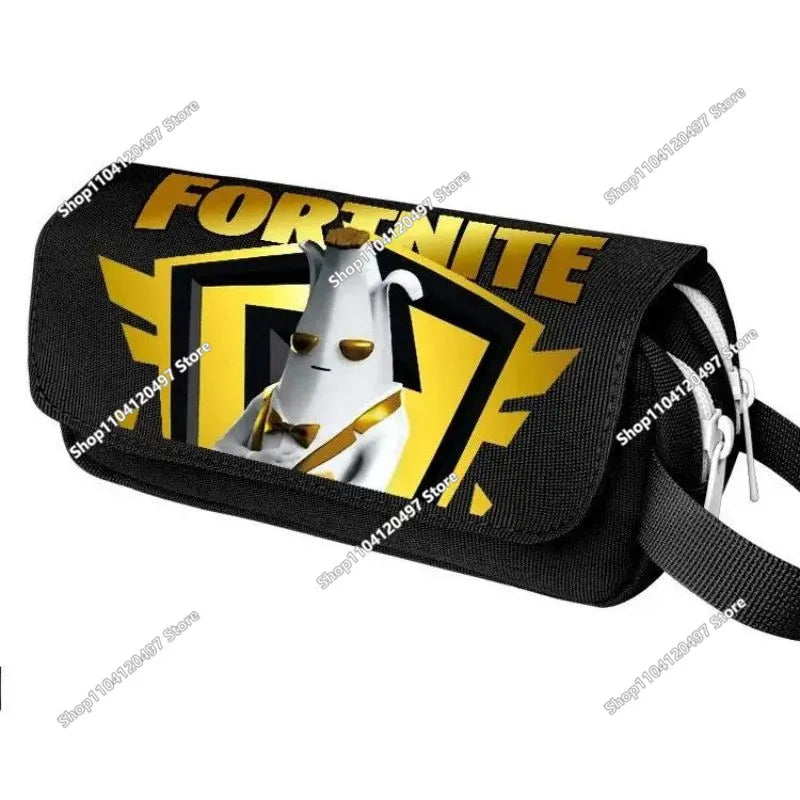 Estuche para lápices de anime Fortnites kawaii, gran capacidad, impermeable, de mano, para cosplay, oficina, papelería, regalo y juguete