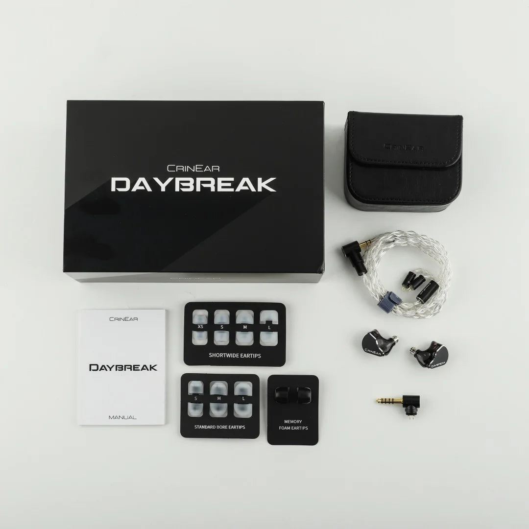 CrinEar Daybreak 1DD+2BA+2MPT Monitor In-Ear Tribrid – Auricolari IEM HiFi cablati per audiofili con tweeter micro-planari