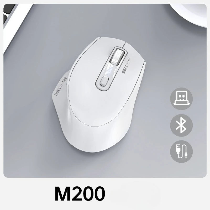 Ratón USB con cable, retroiluminación RGB, silencioso, ergonómico y DPI ajustable para ordenador de sobremesa, portátil, PC, oficina, gaming, hogar y uso diario en el trabajo