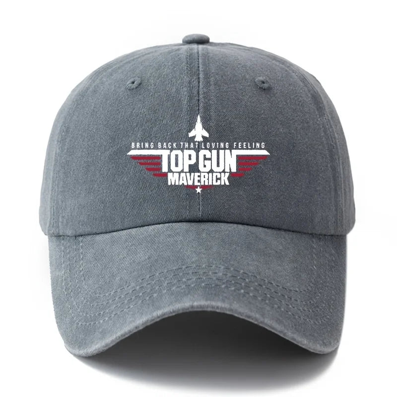 "TOP GUN MAVERICK" Men'S Classic Vintage Baseball Cap, Adjustable Hat with Curved Brim, Casual Outdoor Sports