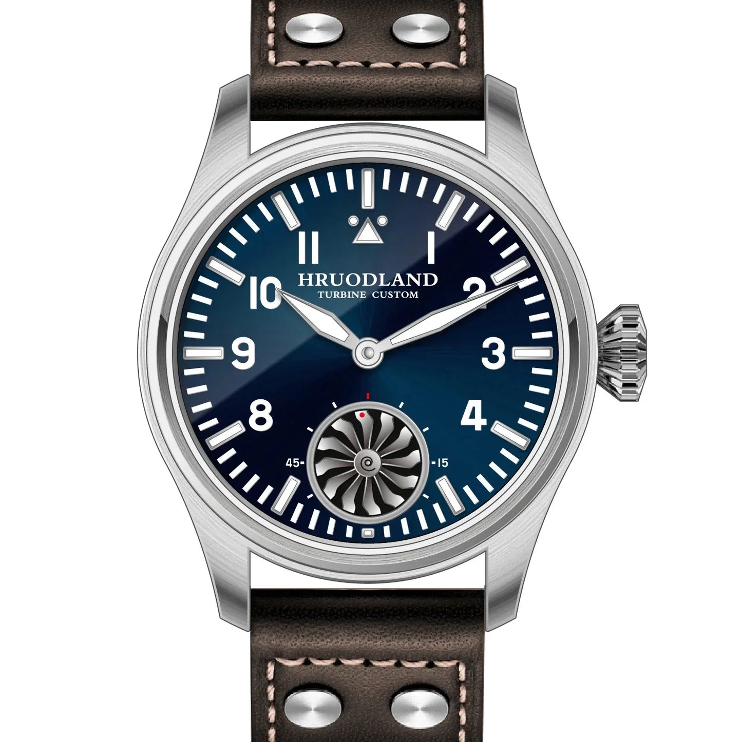 Reloj mecánico para hombre Hruodland 2025 nuevo, Seagull ST3620, piloto retro 43MM, luminiscencia Bgw-9, cristal de zafiro, turbina