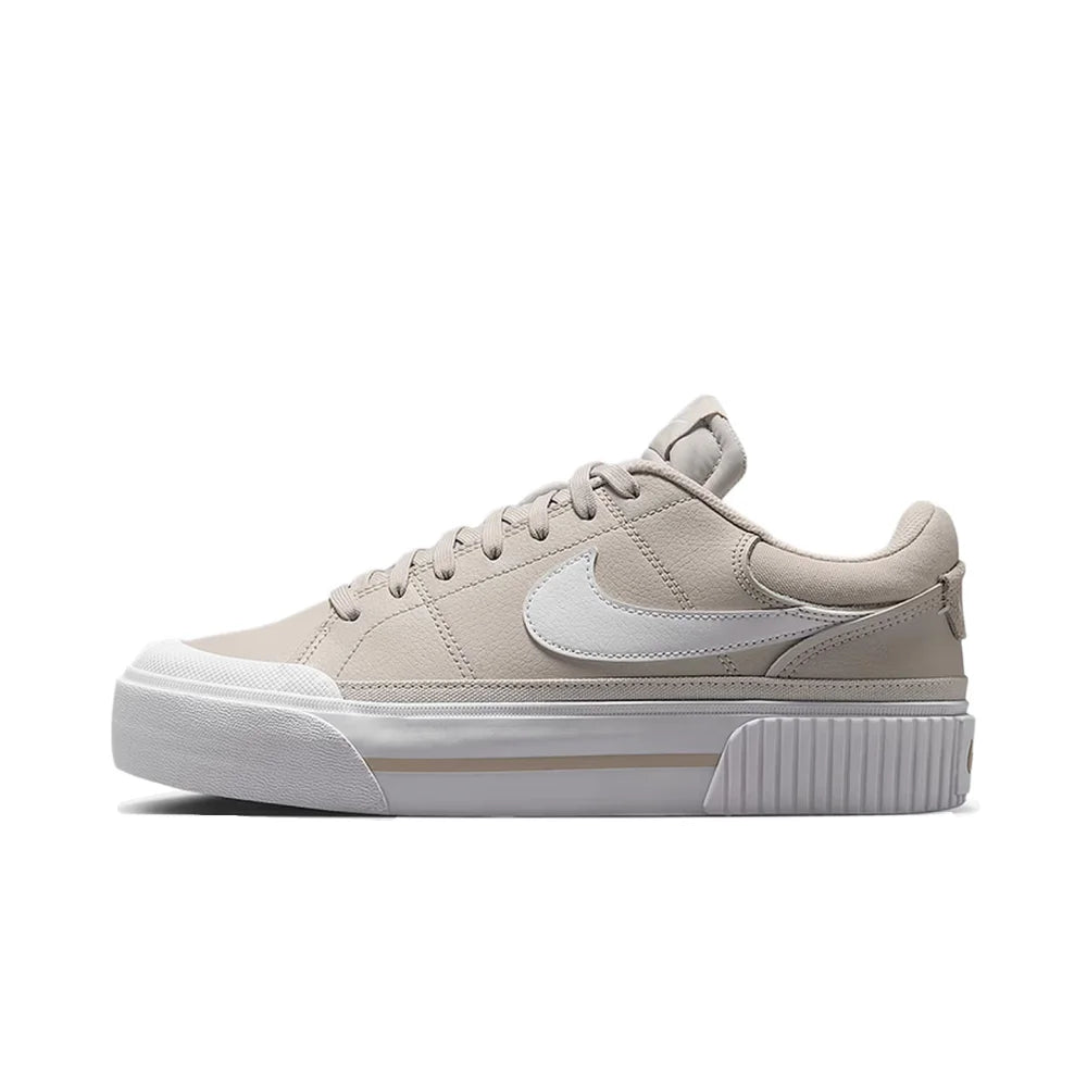 Nike Court Legacy Lift Height-Enhancing Sole Design Comfortable Anti-Slip Cushioning Durable Athletic Shoes FZ2606-100