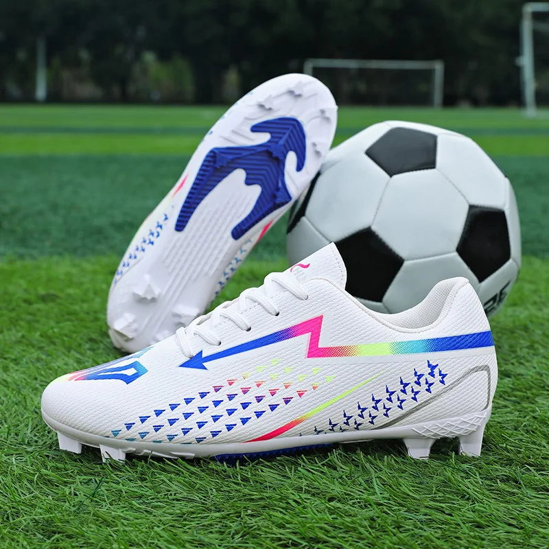 High Quality Mens Soccer Shoes Society Ultralight Turf Soccer Cleats Sneakers Training Football Boots Chuteira Campo 35-45