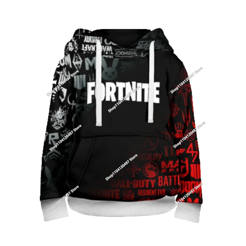 Sudadera con capucha unisex Fortnite 2025 nueva con estampado 3D, abrigo casual, accesorio gaming, cosplay, ropa infantil y regalos