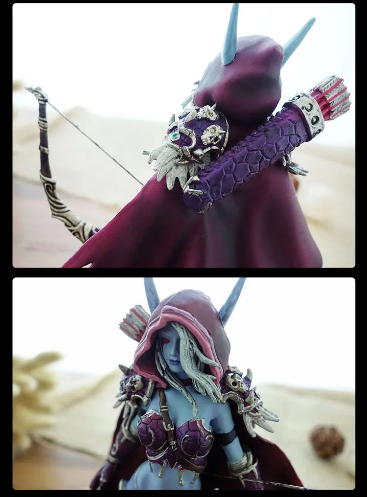 Sylvanas Windrunner World Of Warcraft actionfigurer Dronningen af de udøde håndlavet modelkollektion pynt børnegaver legetøj