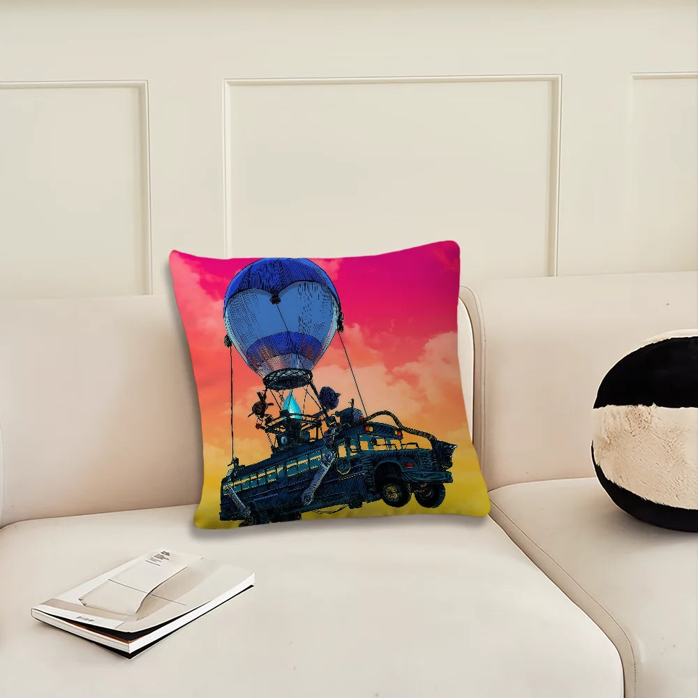 Fronha / Capa de Almofada Game F-Fortnite — Decoração para Quarto, Casa, Sofá, Sala, Escritório e Carro — Simplicidade Nórdica