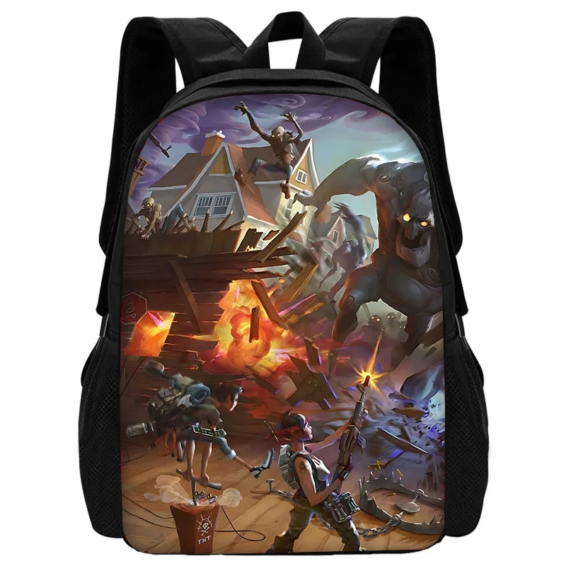 Mochila escolar infantil resistente para niño y niña, estilo shooter de videojuegos, regalo de cumpleaños para estudiantes, unisex, ideal para camping
