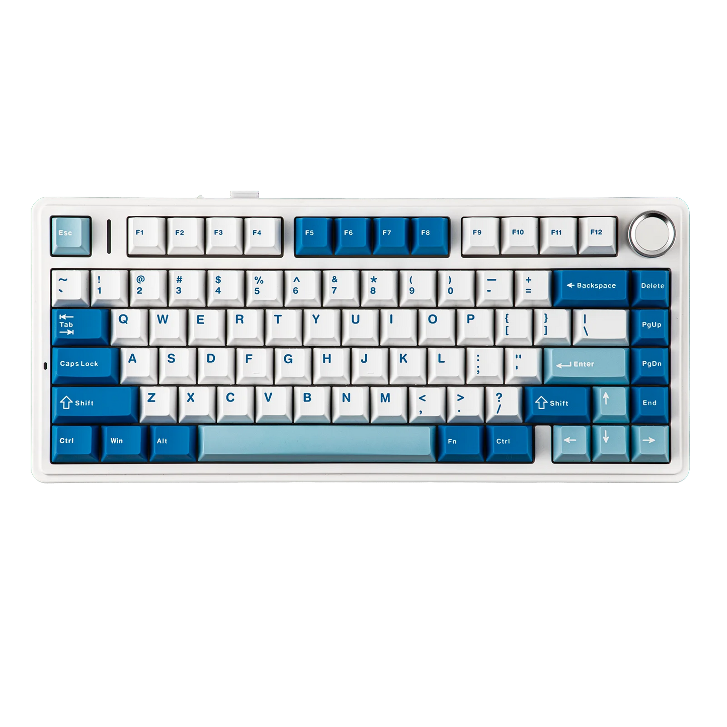 Tastiera meccanica EPOMAKER x AULA F75 Ultra VIA programmabile 75% layout ANSI US QWERTY, gasket, cablata/Bluetooth/wireless 2.4Ghz