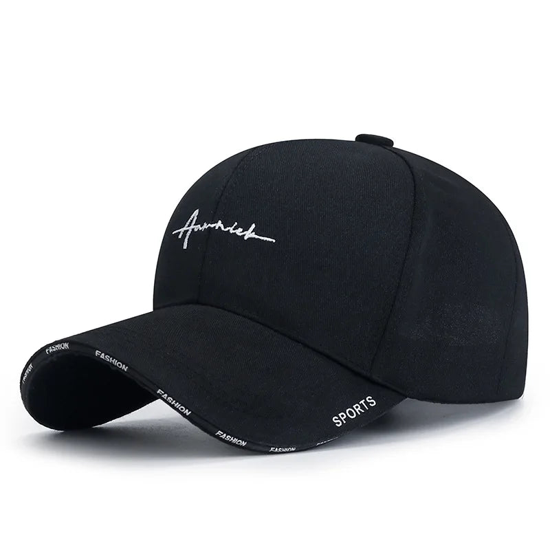 Men Women Embroidered Letter SunShade Breathable Baseball Cap Summer Outdoor Sport Sunscreen Curved Brim Adjustable Hat A31