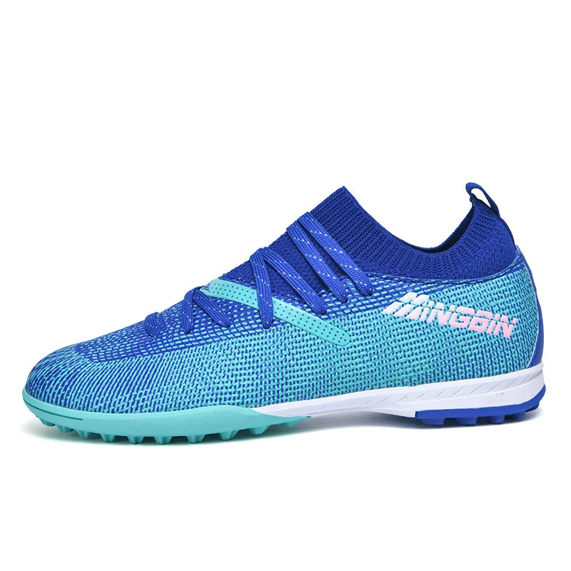 Turf Soccer Cleats Professional Men Football Boots Breathable Mesh Youth Soccer Shoes Anti-Skid Male Sneakers Society Chuteira.