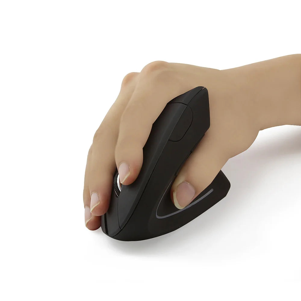 Nuevo ratón vertical inalámbrico 2.4GHz con DPI ajustable, óptico, ergonómico para la muñeca, con retroiluminación gaming, para portátil, tablet, Mac e iPad