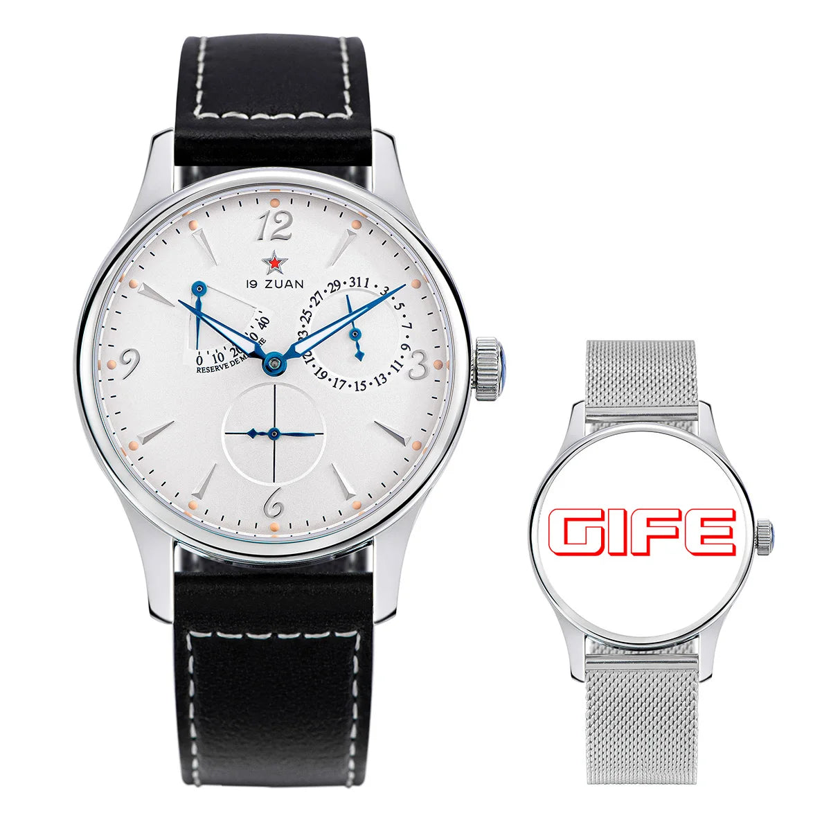 Reloj de hombre Pilot 40mm 1963, reloj de pulsera mecánico automático con movimiento Tianjin ST1780, diseño militar, nuevo 2024