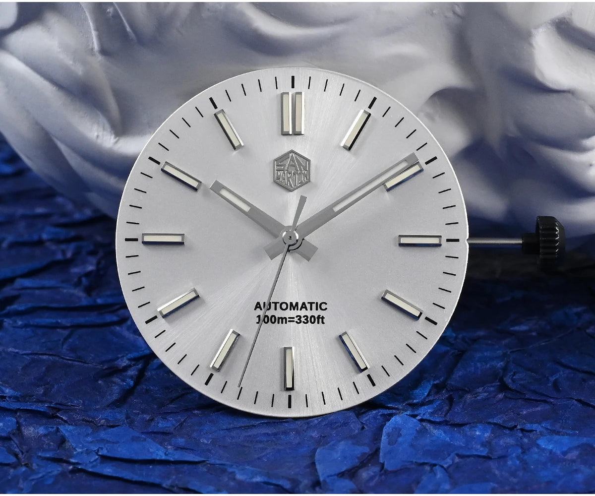 San Martin Reloj clásico para hombre 40mm Miyota 9015 reloj de vestir de lujo automático mecánico con pulsera de liberación rápida SN0023