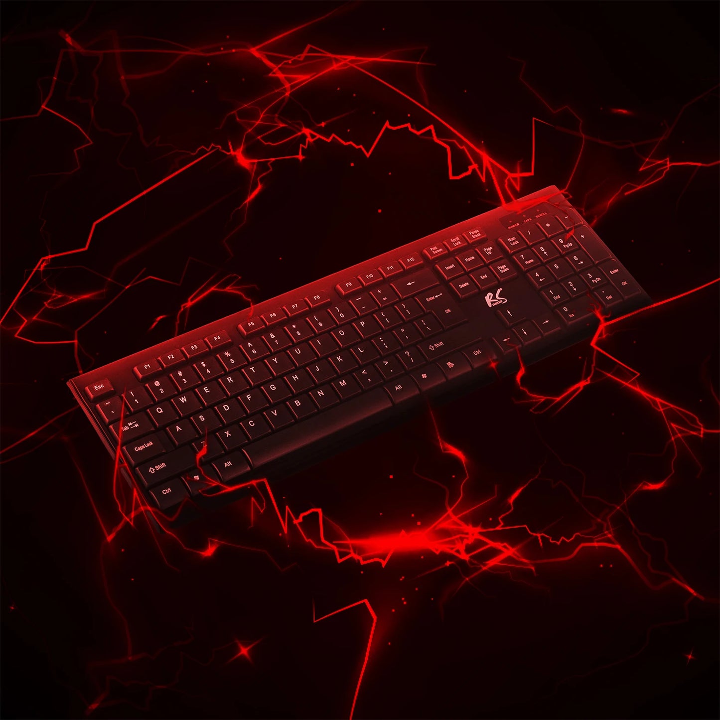 Kit de teclado y ratón inalámbricos QWERTY NanoRS RS580