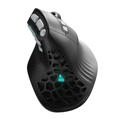 SOLAKAKA E9 Pro MMO Vertical Mouse PAW3395 Sensor 1000mAh Battery 45° Vertical Grip Ergonomic Mouse 8k Gaming Mouse