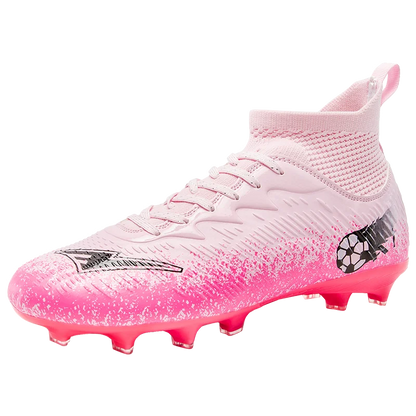 Pro Performance HighCut Soccer Boots FG Long Studs Breathable Lightweight Cleats for Outdoor Grass Matches and Daily Training