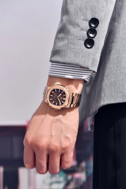 PAGANI DESIGN 2026 Nuovo orologio automatico di lusso da uomo, orologio da polso meccanico in acciaio inossidabile con vetro zaffiro, quadrante tonneau 40MM