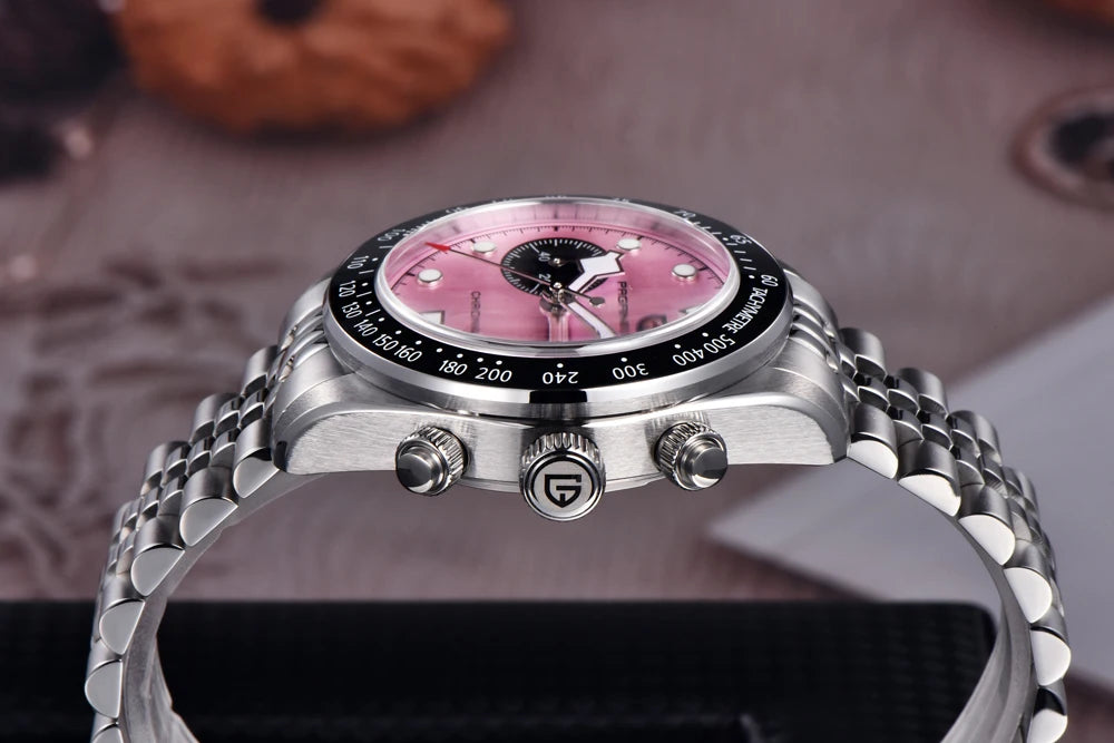 Nuevo PAGANI DESIGN 2026 Panda Retro reloj de hombre de lujo de cuarzo, cronógrafo Speed, zafiro AR, luminoso, envío local