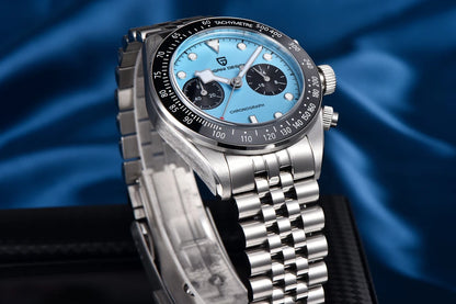 Nuevo PAGANI DESIGN 2026 Panda Retro reloj de hombre de lujo de cuarzo, cronógrafo Speed, zafiro AR, luminoso, envío local