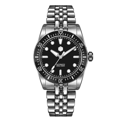 San Martin 37.5mm 40mm Enamel Spiral Vortex Dial Men Luxury Diver Watch Miyota 9015 Automatic Mechanical Waterproof 200m SN0148