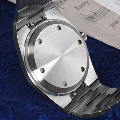 San Martin Reloj clásico para hombre 40mm Miyota 9015 reloj de vestir de lujo automático mecánico con pulsera de liberación rápida SN0023