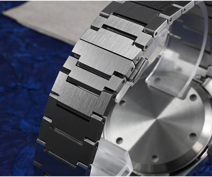 San Martin Reloj clásico para hombre 40mm Miyota 9015 reloj de vestir de lujo automático mecánico con pulsera de liberación rápida SN0023