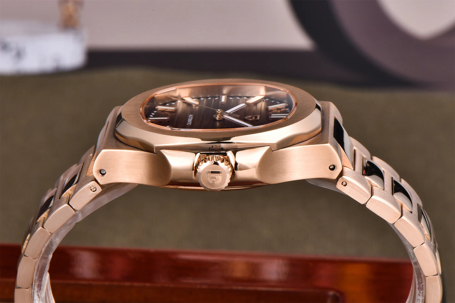 PAGANI DESIGN 2026 Nuovo orologio automatico di lusso da uomo, orologio da polso meccanico in acciaio inossidabile con vetro zaffiro, quadrante tonneau 40MM