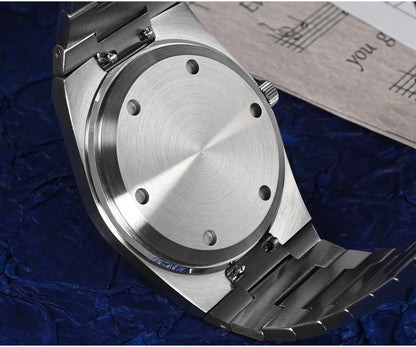 San Martin Reloj clásico para hombre 40mm Miyota 9015 reloj de vestir de lujo automático mecánico con pulsera de liberación rápida SN0023