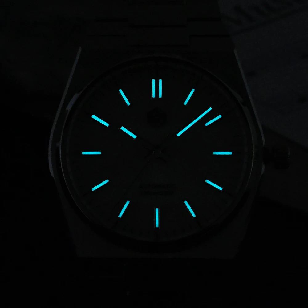 San Martin Reloj clásico para hombre 40mm Miyota 9015 reloj de vestir de lujo automático mecánico con pulsera de liberación rápida SN0023