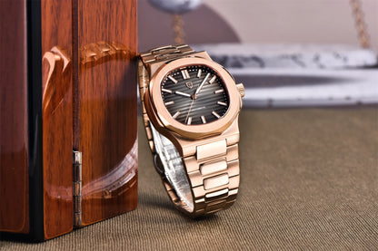 PAGANI DESIGN 2026 Nuovo orologio automatico di lusso da uomo, orologio da polso meccanico in acciaio inossidabile con vetro zaffiro, quadrante tonneau 40MM
