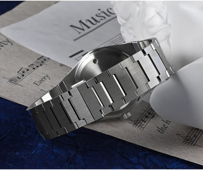 San Martin Reloj clásico para hombre 40mm Miyota 9015 reloj de vestir de lujo automático mecánico con pulsera de liberación rápida SN0023