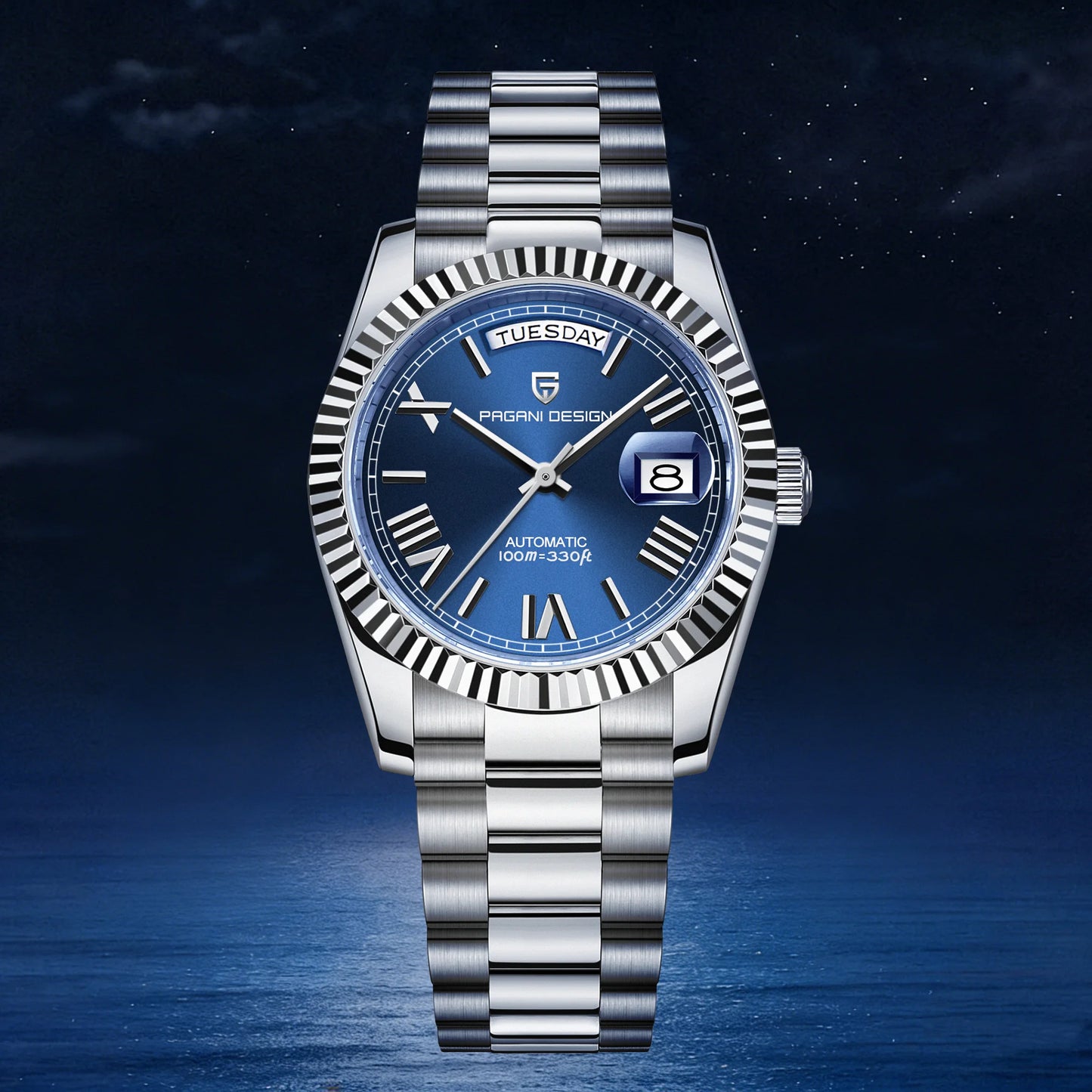 Men's watches PAGANI DESIGN New D36 Date, luxury top-end automatic mechanical Watch, Men's Watch with AR Sapphire glasses, 10 bar waterproof