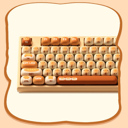 Teclado mecánico inalámbrico Akko MonsGeek MG108B Bun Wonderland, perfil MOG, RGB, 108 teclas, tamaño completo, hot swap, USB / 2.4G / BT 5.0