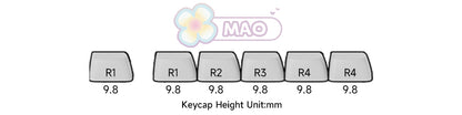Teclado mecánico inalámbrico Akko MonsGeek MG108B Bun Wonderland, perfil MOG, RGB, 108 teclas, tamaño completo, hot swap, USB / 2.4G / BT 5.0
