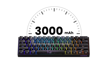 Teclado mecánico Akko MonsGeek FUN60 con interruptores magnéticos 60% para gaming, Rapid Trigger 0.01mm, 8K, ARGB, HE/TMR, teclado personalizado
