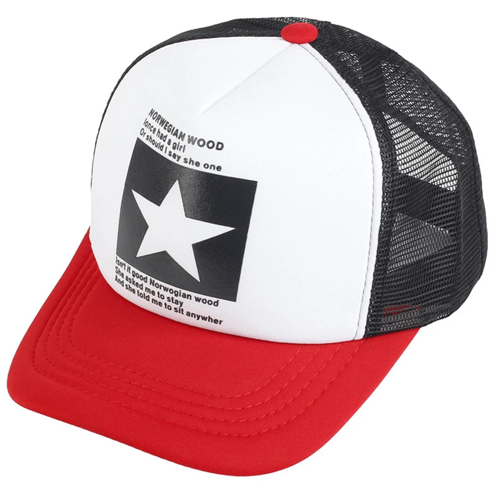 Fashion Summer Baseball Cap Snapback Mesh Trucker Hats Hip Hop Caps Cool Men Caps Female Outdoor Casual Sun Hat High Quality