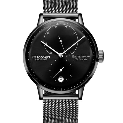 GUANQIN Mechanical Business Watch Men Luxury Brand Luminous Stainless Steel Strap Wrist Mens Automatic Watches Clock relogio BYR