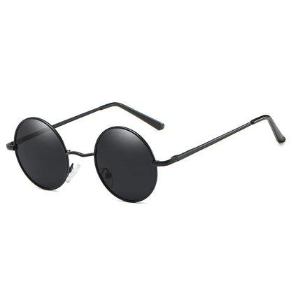 RUOBO Retro Polarized Round Metal Frame Sunglasses Eyewear For Men and Women Driving Fishing Brand Designer Sun Glasses UV400