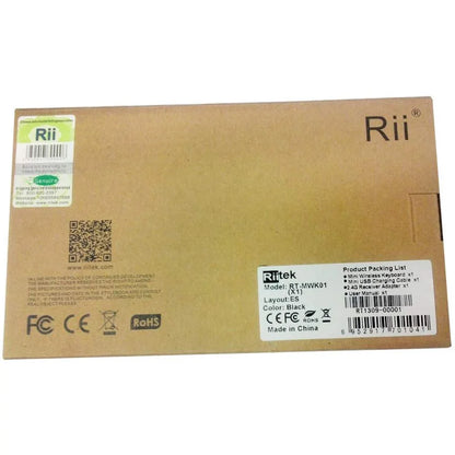 Rii Mini Wireless English Keyboard with TouchPad for Android TV Box/Mini PC/Laptop Mac, Laptop, Windows, Tablet