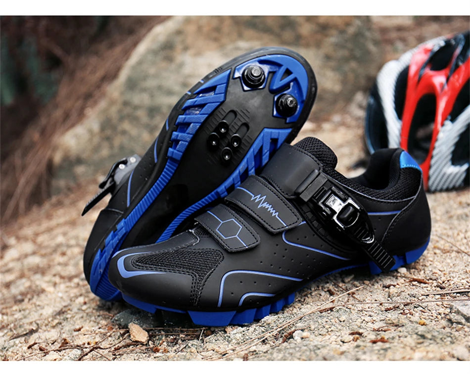 Professional Self-Locking Cycling Shoes Outdoor MTB Pedal Bicycle Shoes Non-Slip Sneakers Racing Road Speed Bike SPD Cleat Shoes