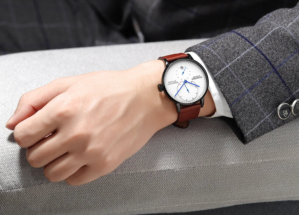 GUANQIN Mechanical Business Watch Men Luxury Brand Luminous Stainless Steel Strap Wrist Mens Automatic Watches Clock relogio BYR