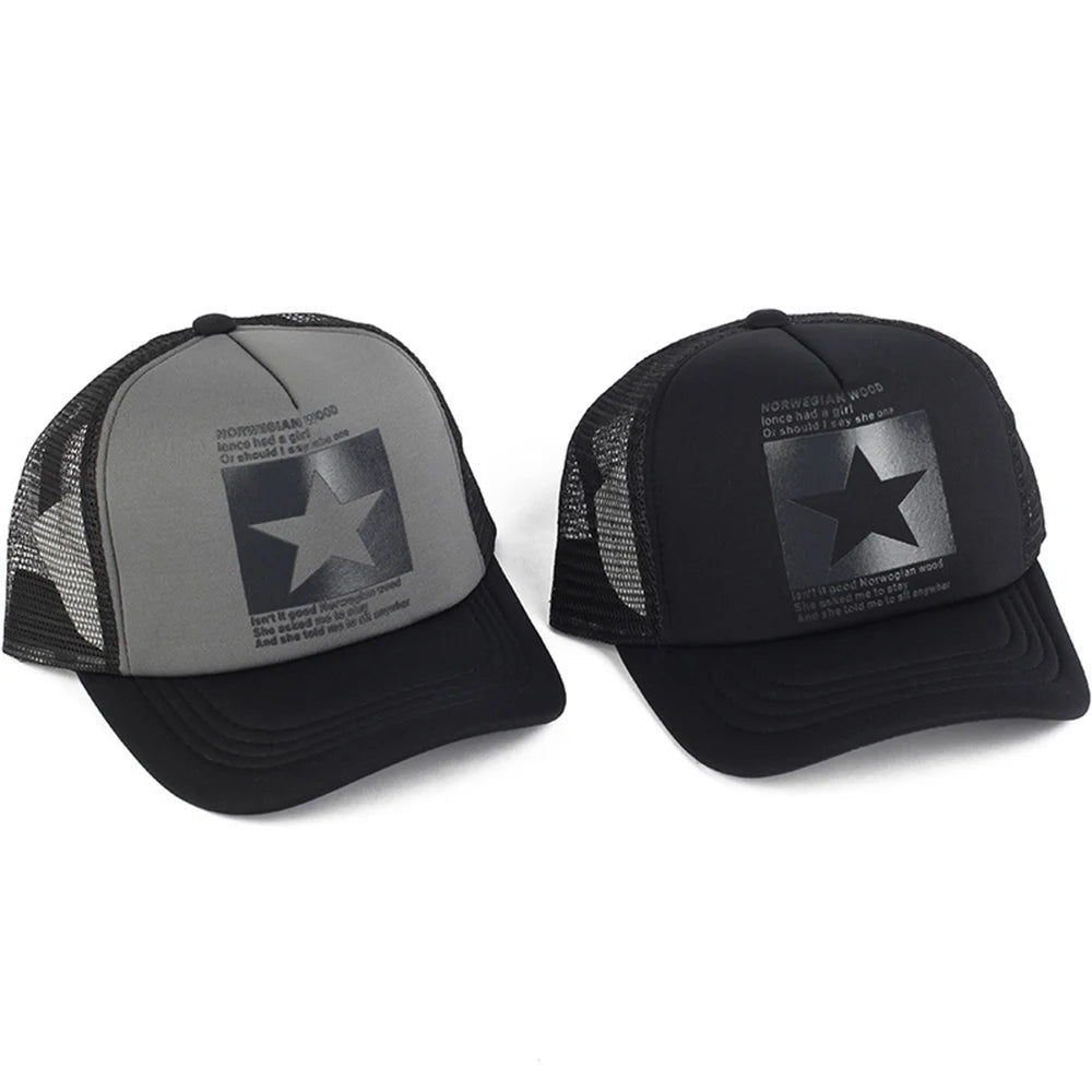 Fashion Summer Baseball Cap Snapback Mesh Trucker Hats Hip Hop Caps Cool Men Caps Female Outdoor Casual Sun Hat High Quality