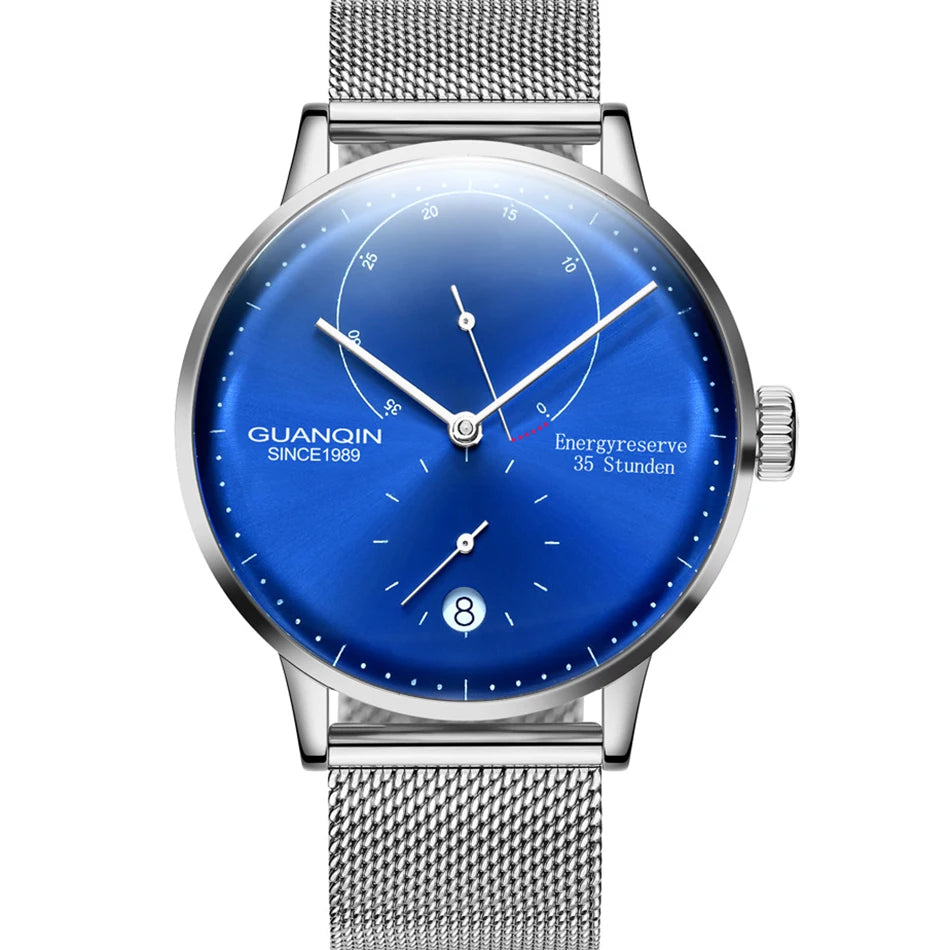 GUANQIN Mechanical Business Watch Men Luxury Brand Luminous Stainless Steel Strap Wrist Mens Automatic Watches Clock relogio BYR