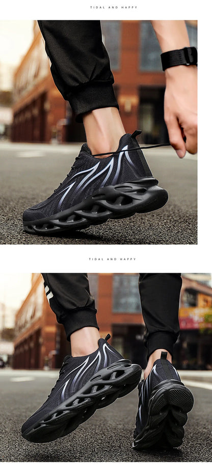 Social Shoe Male Mesh Breathable Comfortable Running Walking Shoes Outdoor Men's Sports Shoes Zapatos Hombre 2025 Best-Selling