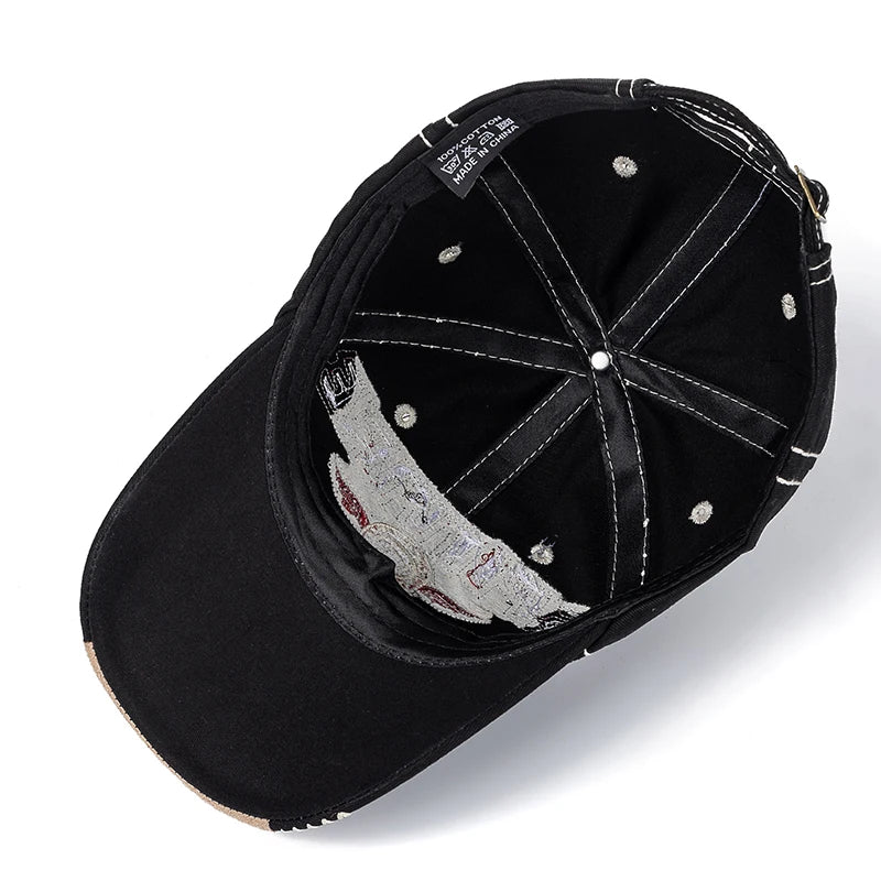 New Unisex Cap Letter Embroidery Cotton Baseball Cap Casual Outdoor Adjustable Cap For Women Men Fashion Street Hat
