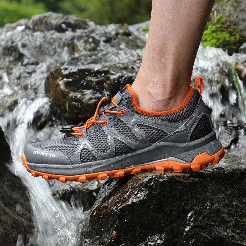 HUMTTO Scarpe da trekking outdoor e da guado da uomo, scarpe acquatiche in mesh traspirante ad asciugatura rapida, sneakers da acqua alla caviglia da donna antiscivolo