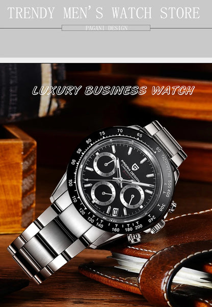 PAGANI DESIGN 2026 New Sport Chronograph Top Brand Luxury Quartz Watch For Men Sapphire crystal  Automatic Date Wrist watch Men