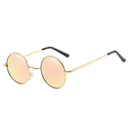 RUOBO Retro Polarized Round Metal Frame Sunglasses Eyewear For Men and Women Driving Fishing Brand Designer Sun Glasses UV400
