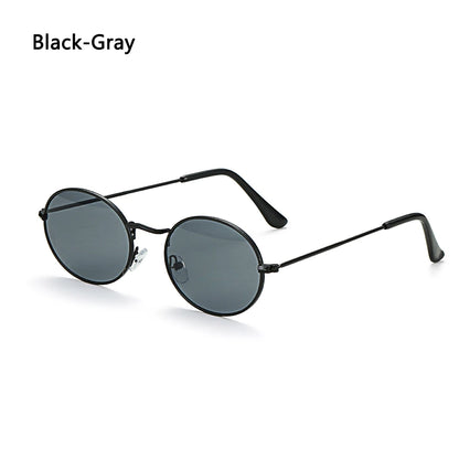 Lunettes de soleil ovales pour femmes, lunettes de conduite, monture ronde sexy, style rétro vintage, couleur or, petite taille, accessoires de cyclisme