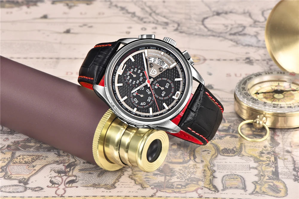 Top luxury brand PAGANI DESIGN Men's watches fashion sport wristwatch male quartz chornograph men waterproof clock Reloj hombres